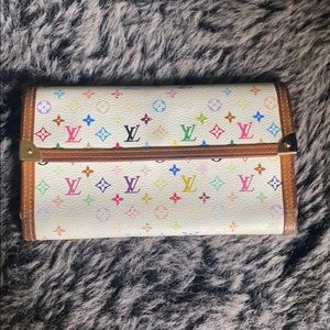 Authentic Louis Vuitton Multicolor Porte Tresor